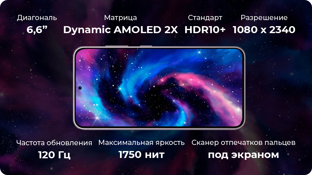 Samsung Galaxy S23+ 8/256GB Черный фантом