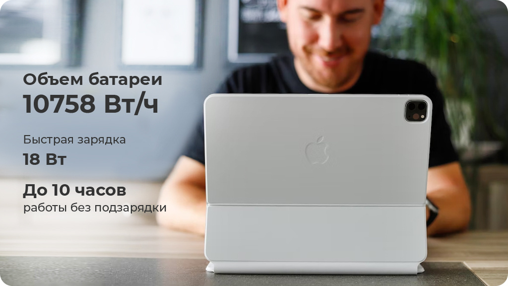 Apple iPad Pro 12.9 (2022) 256Gb Wi-Fi + Cellular Серый космос