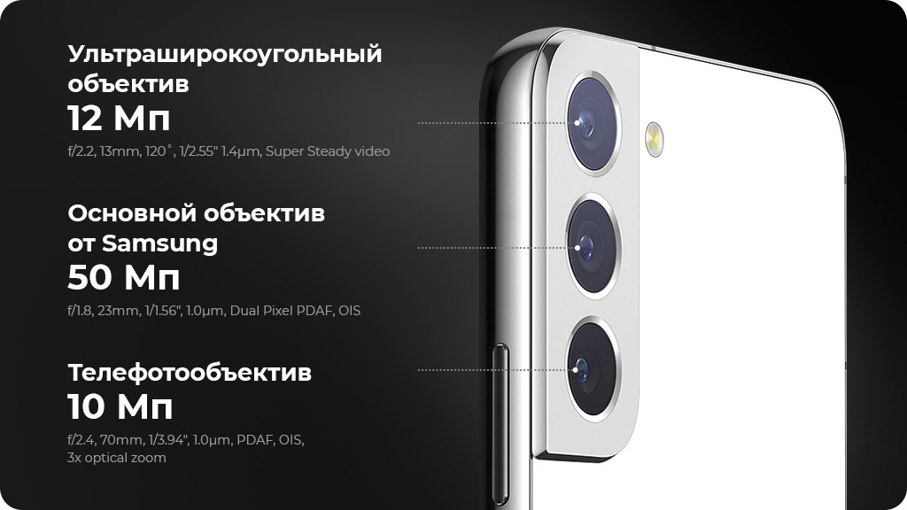 Samsung Galaxy S22+ 5G 8/128GB Черный фантом