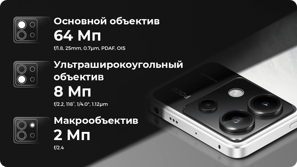 Xiaomi Poco X6 12/256Gb РСТ Черный