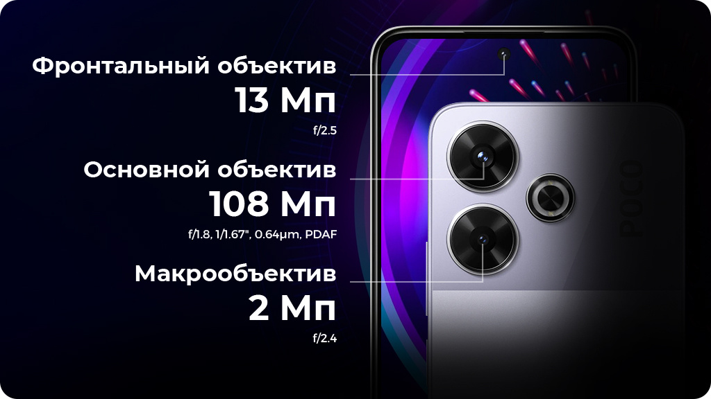 Xiaomi Poco M6 8/256Gb (NFC) РСТ Серебристый